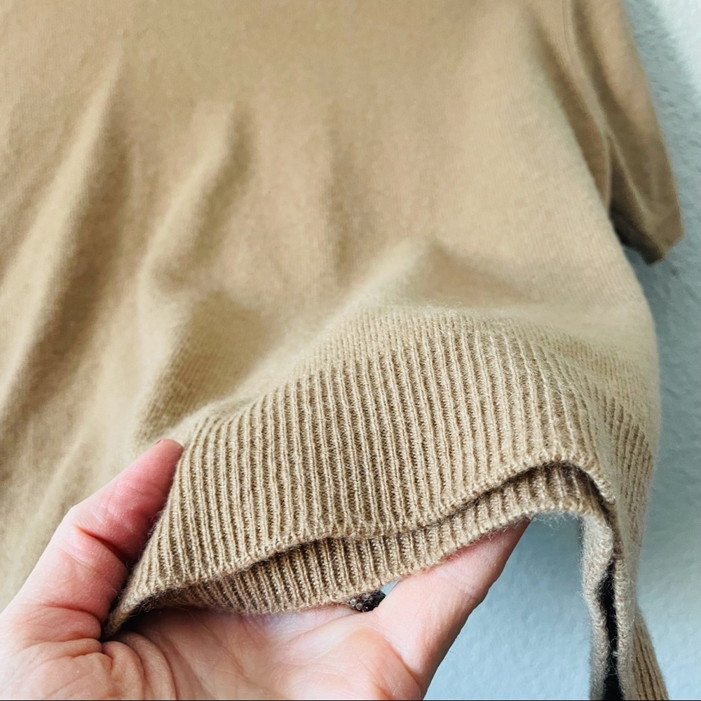 Cashmere Classic Tan Women's Sweater - Picture 16 of 16